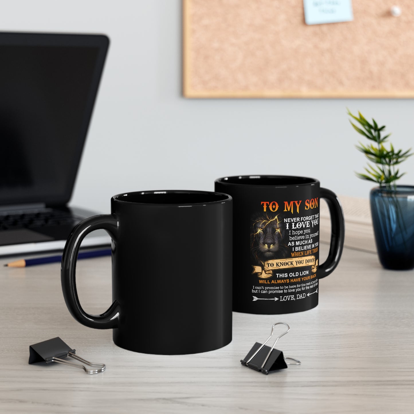 11oz Black Mug