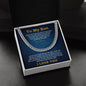 To My Son | Cuban Link Chain